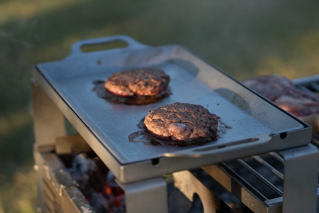 Plancheta con asas para Camping Grill